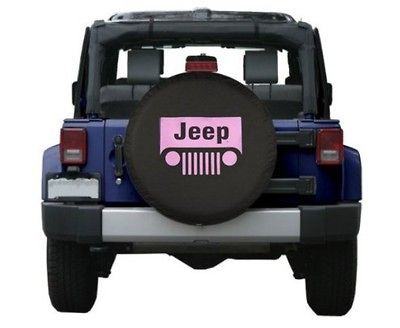 SpareCover® Brawny Series   Jeep® Classic 32 PINK logo Black Denim