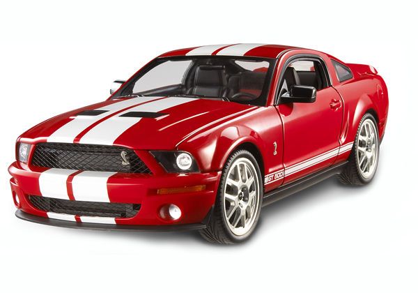 Elite Hot Wheels 2007 Mustang Shelby GT 500 GT500 Die Cast 1/18 Red