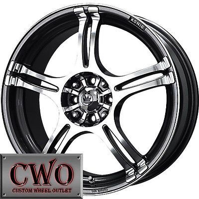 Newly listed 14 Gunmetal Konig Incident Wheels Rims 4x100/4x108 4 Lug