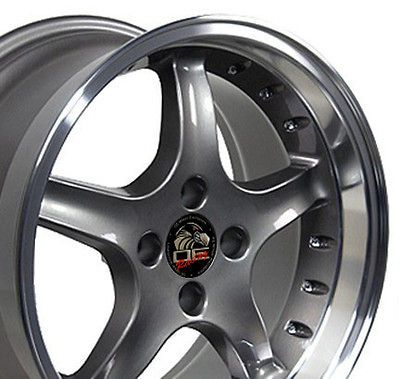 One Rim  17 x9 Gunmetal Cobra deep 4 Lug Fits Mustang®