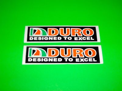 DURO TIRES BICYCLE ATV MOTORCYCLE SCOOTER GOLF CART TRAILER DECALS