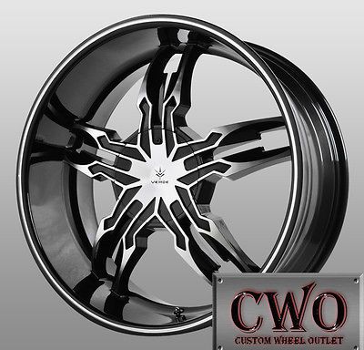 20 Black Verde Thorax Wheels 5x115/5x127 5 Lug Charger 300 Challenger