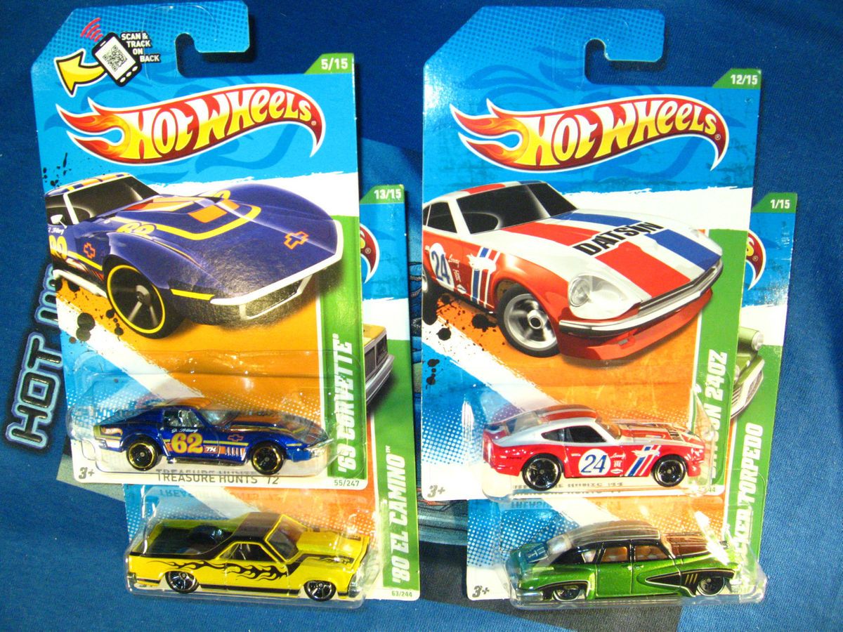 Hot Wheels 2011 Treasure Hunts Tucker 240Z 80 El Camino 1 2012 69