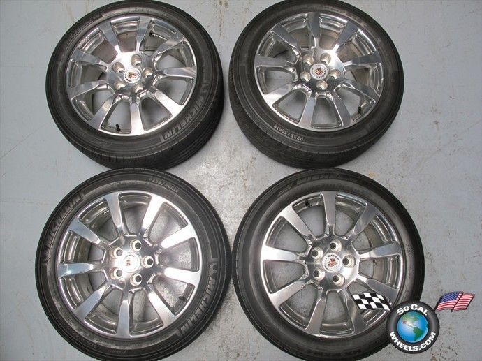 2011 Cadillac cts Factory 18 Polished Wheels Tires Rims 9597605 5x120