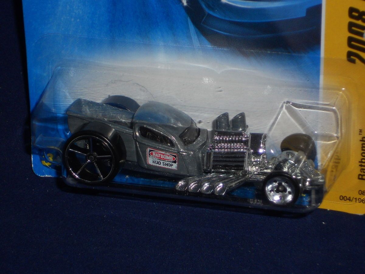 Hot Wheels 2008 New Models 4 40 Ratbomb Zamac w Unpainted Base