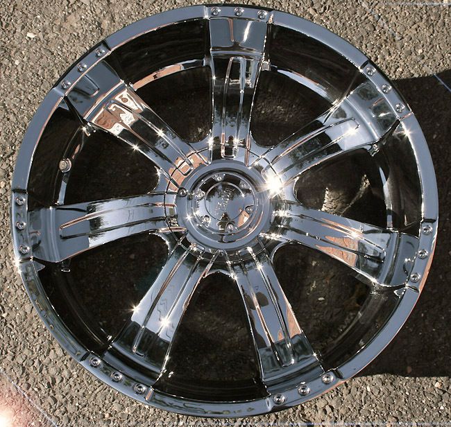 Poltergeist 501 22 Chrome Rims Wheels Tahoe Avalanche Escalade