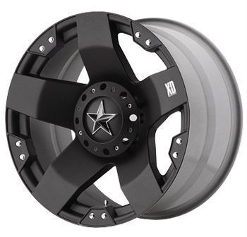 18 inch KMC XD Rockstar Black Wheels Rims 5x5 5 5x139 7