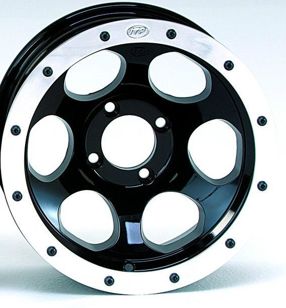 SERIES TYPE 7 SPORTLOCK ATV RIM 12X7 4 110 2 5 WHEELS REAR BLACK