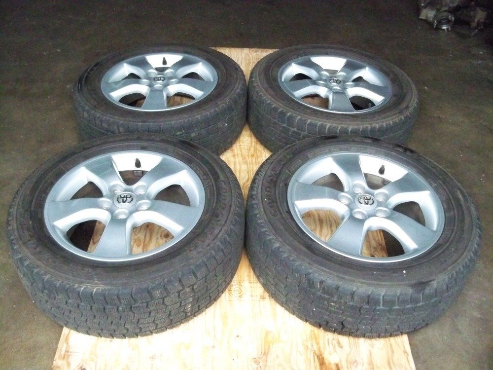 12 TOYOTA CAMRY OEM 16 INCH RAV4 RIMS + SNOW TIRES SOLARA 5X114 WHEELS