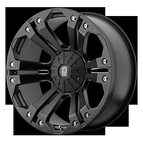 18 Wheels Rims XD Monster Matte Black with 285 65 18 Nitto Terra