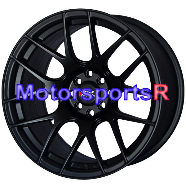 17 XXR 530 Flat Black Rims Staggered Concave Wheels Stance 4x100 84 91