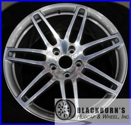 11 12 Audi Q7 21 Polished Charcoal s Line Wheel Rim 4L0601025S