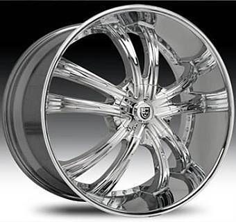 28 Lexani LSS 55 Wheel Set Chrome Lexani Rims 28x10 LSS55 6LUG 5LUG