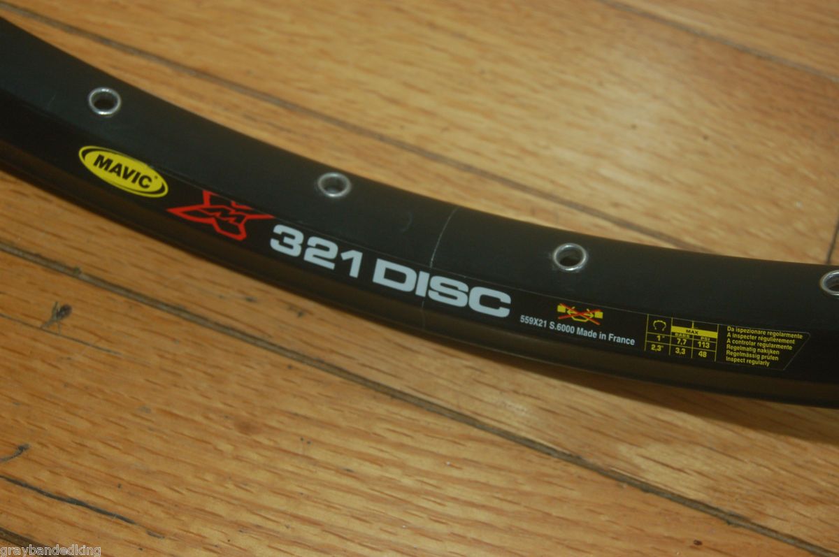 brand new Mavic XM 321 Disc rim 32 holes 26 inch mountain bike