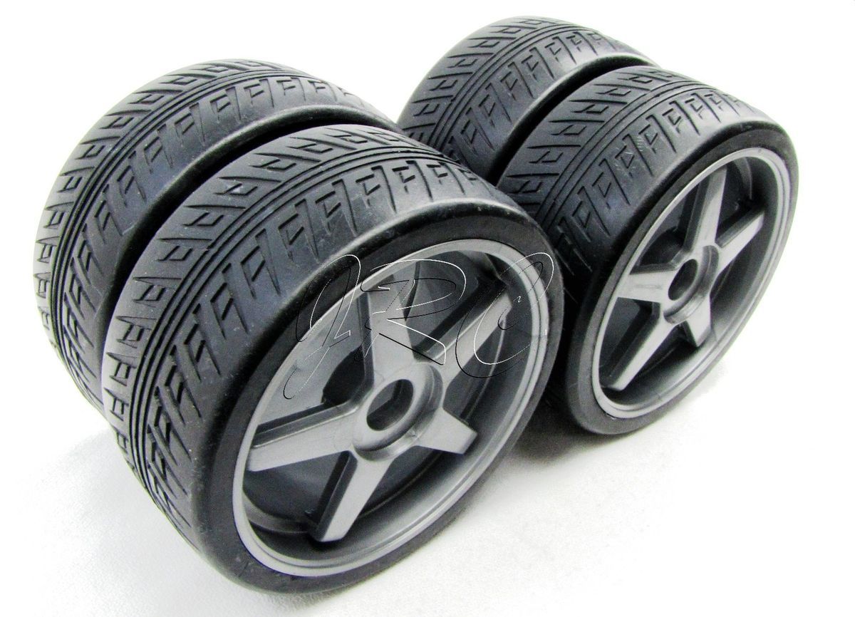 Inferno GT2 RTR TIRES & SILVER WHEELS/Rims (factory pre glued KYO31816
