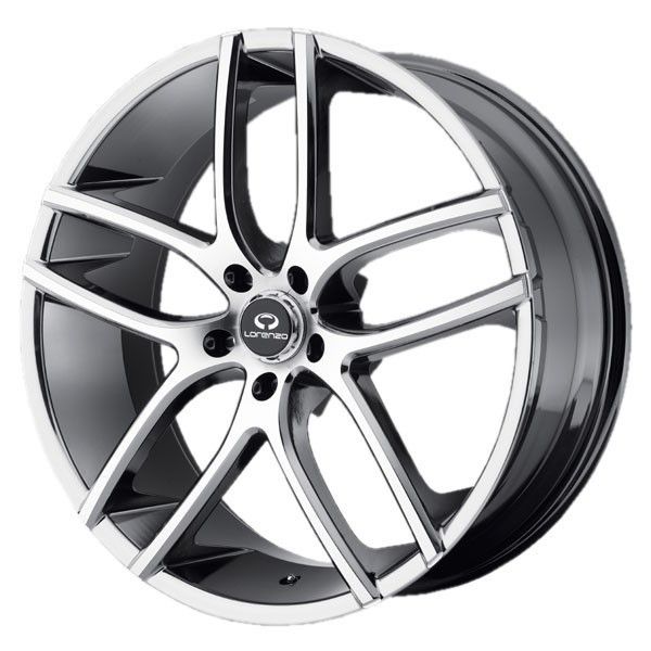 22 inch Lorenzo WL035 Chrome PVD Wheels Rims 5x4 5 5x114 3 Odyssey