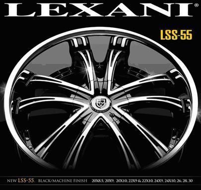 30Lexani LSS 55 Chrome Wheels Rims GMC Yukon Cadillac Escalade