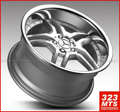 19 Benz C350 E350 E550 S550 S600 Rims Machsilver Chrome Lip