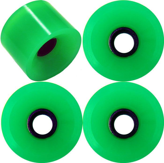 78A USA Made Longboard Skateboard Cruiser Wheels Neon Green