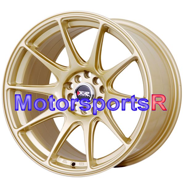 17 XXR 527 Gold Staggered Rims Wheels Concave 5x4 5 Stance 90 96