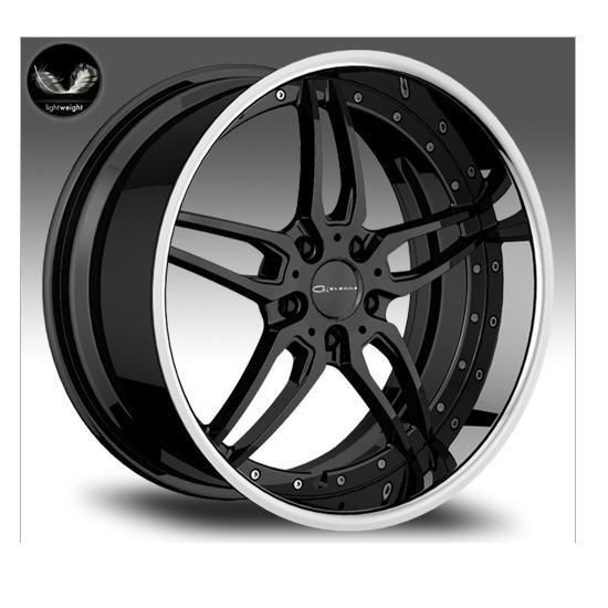 20 Giovanna Califive Black Rims Wheels 20x8 5 35 5x114 3 Camry Maxima