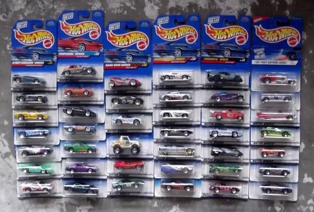 Lot of 41 NEW NIP Hot Wheels Diecast Cars From The 1990s No Duplicates