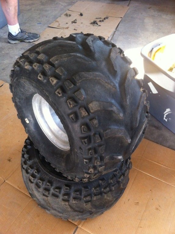 REAR ITP WHEELS AND TIRES 4/130 SUZUKI LT250R LT 250R ATV  FREE