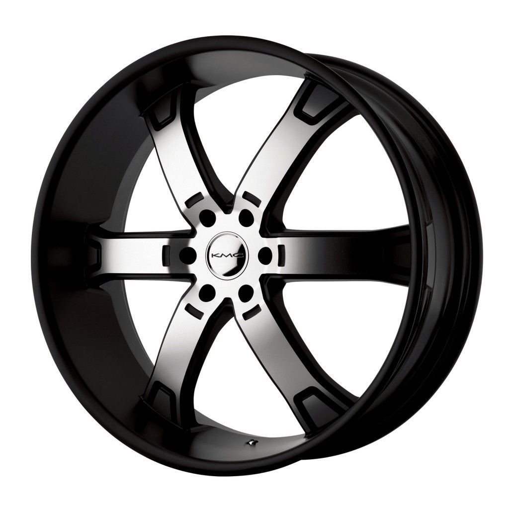 22 inch KMC Black Wheels Rims 6x4 5 6x114 3 Pathfinder Xterra Durango