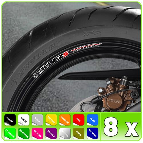 Fazer FZS Wheel Rim Stickers Decal 1000 FZ 600 750 S2