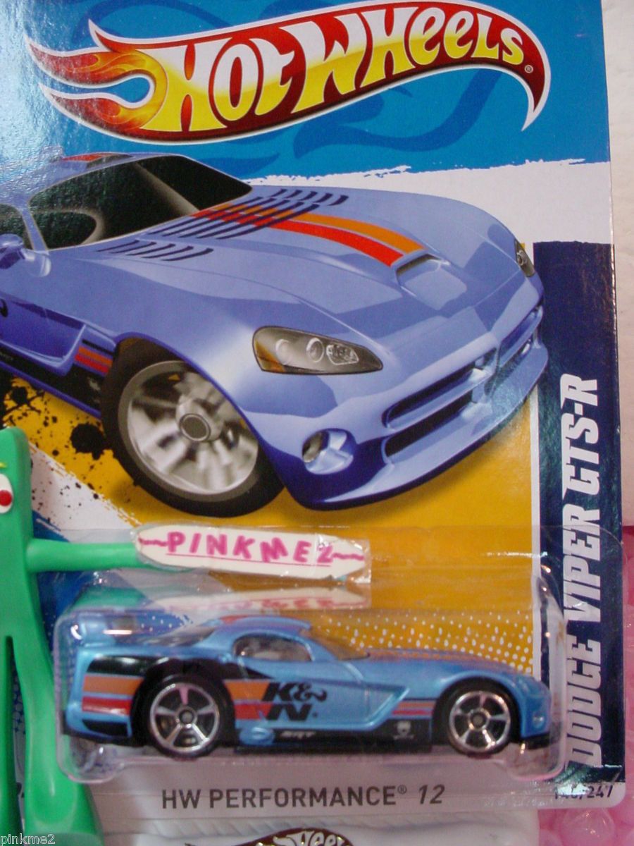 CASE M 2012 i Hot Wheels K&N DODGE VIPER GTS R #146/247★New BLUE