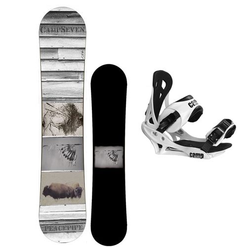 New 2012 Camp Seven Peacepipe Snowboard Package Summit Bindings Ride