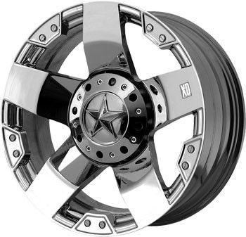 20 inch KMC XD Rockstar Chrome Wheels Rims 5x5 5x127