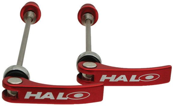 Halo Porkies QR Quick Release Skewers Cromo 135mm Red