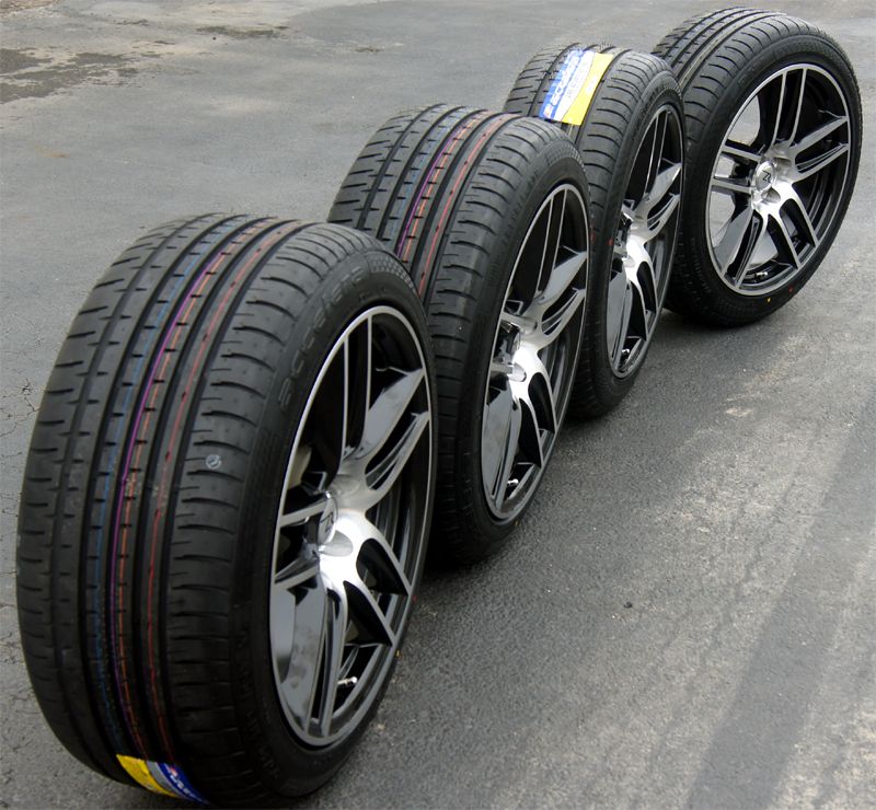  19x10 Laguna Replica fits Mustang 19 inch Wheels Rims Tires 19 Black