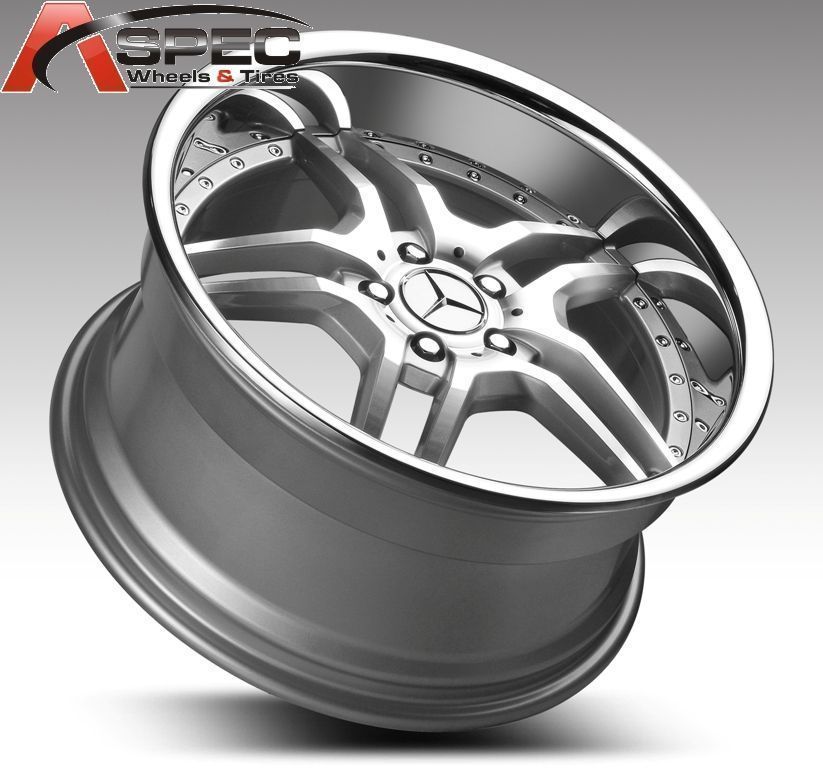 19 Staggered Euromag EM2 Wheel Fit Mercedes W203 W208 W210 W211 W220