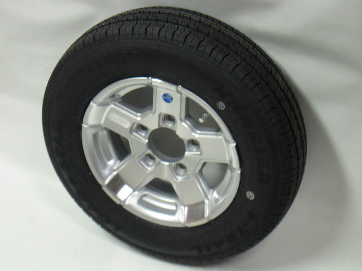 07s 13 Aluminum Trailer Wheel Rim Goodyear ST175 80R13 LRC Tire