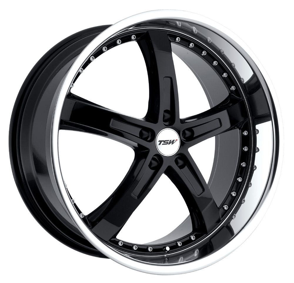 17x8 TSW Jarama Black Wheel Rim s 5x120 5 120 17 8