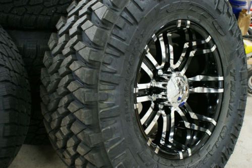 18 inch Eagle 197 Chevy GMC 2500 Nitto Trail 295 70 35