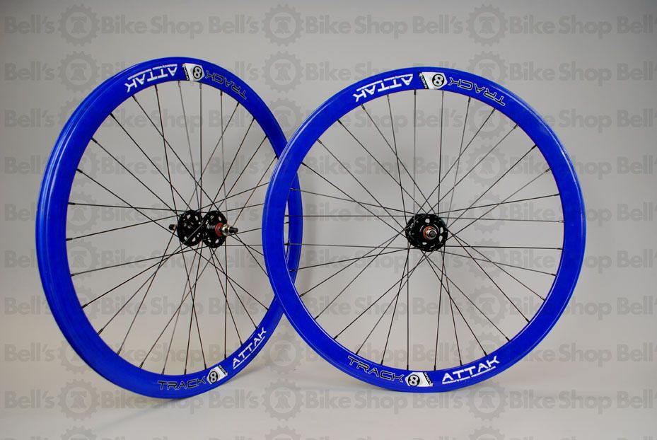 Origin8 Track Attack Wheels Blue Fixed Gear Deep V