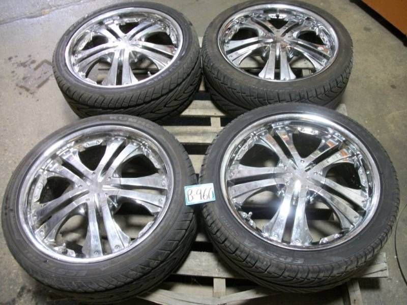 Kumho Ecsta AST 225 40R18 Tires w Chrome Veloche Rims