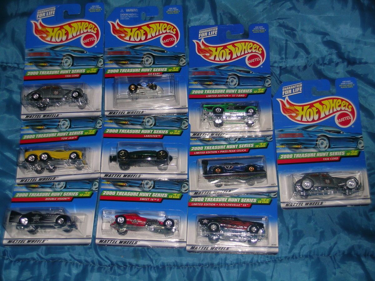 Hot Wheels a Lot of Ten 2000 Treasure Hunts, incl.1936 Cord w/rrww, No