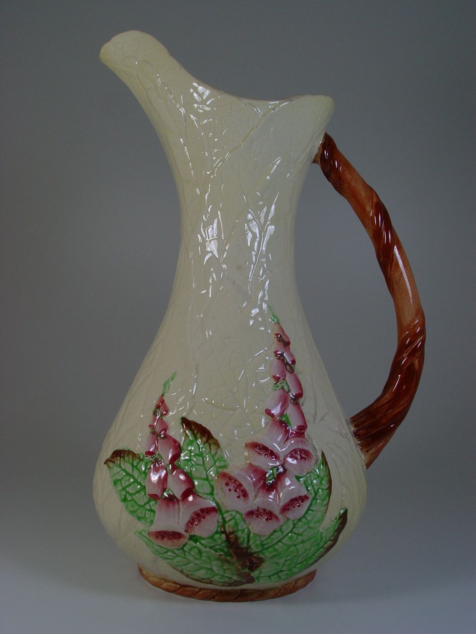 Wonderful Largest Carlton Ware Yellow Foxglove Pitcher on PopScreen