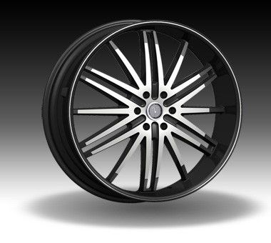 inch Velocity VW910B 24x9 5 Machined VW910B 24Wheel Rims Set