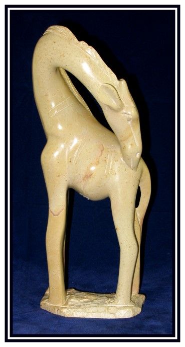 African Stone Giraffe Kenya 12 Fair Trade Large