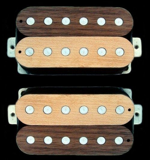 Guitarheads Wood Humbucker Set of 2 Alnico M w Zebra