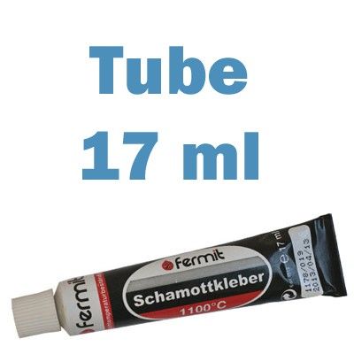 Schamottkleber HT1100 17ml Tube schwarz Kleber temperaturbestaendig